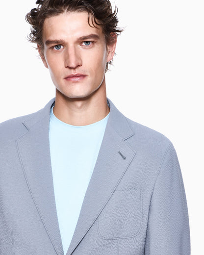 crew-neck T-shirt in stretch viscose jersey