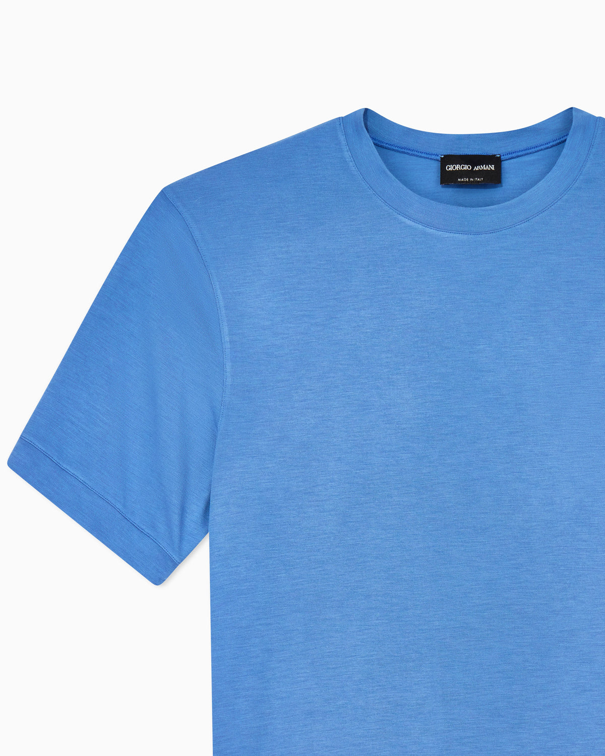 crew-neck T-shirt in stretch viscose jersey