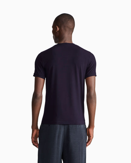 crew-neck T-shirt in stretch viscose jersey