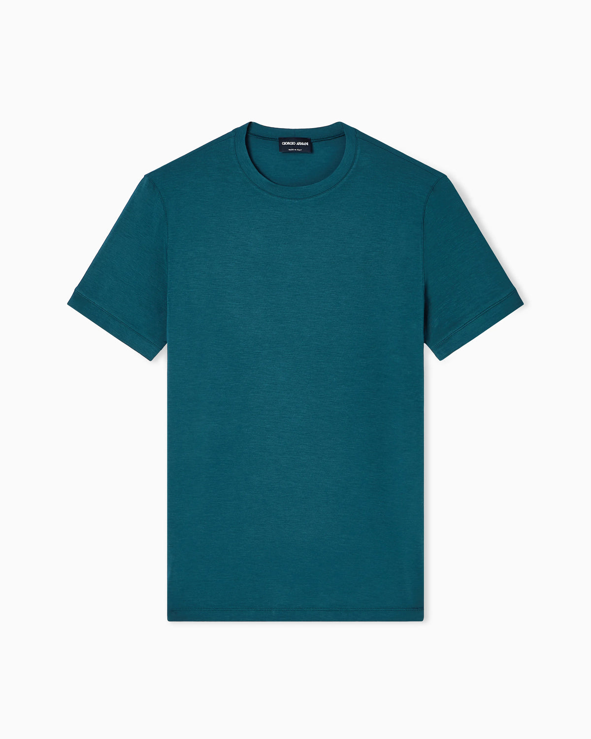 crew-neck T-shirt in stretch viscose jersey