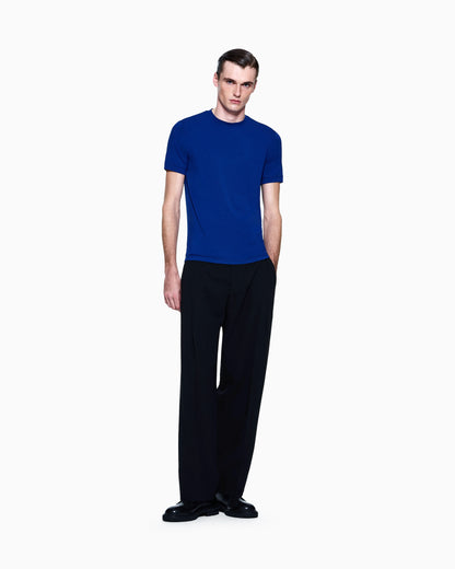 crew-neck T-shirt in stretch viscose jersey