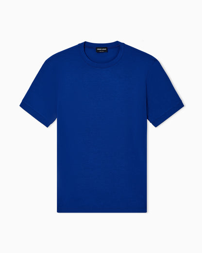 crew-neck T-shirt in stretch viscose jersey