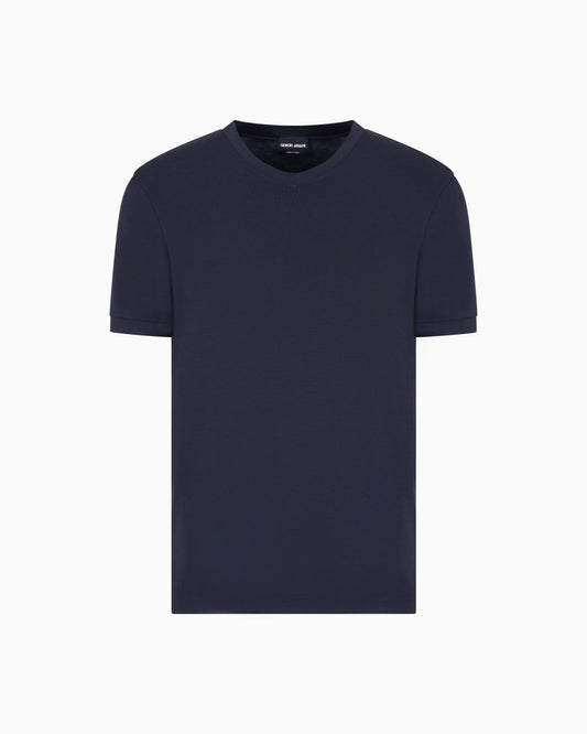 Stretch viscose jersey, V-neck Icon T-shirt