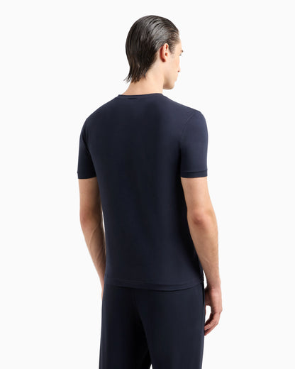 Stretch viscose jersey, V-neck Icon T-shirt