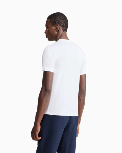Jersey t-shirt in stretch viscose with a crew neck Icon