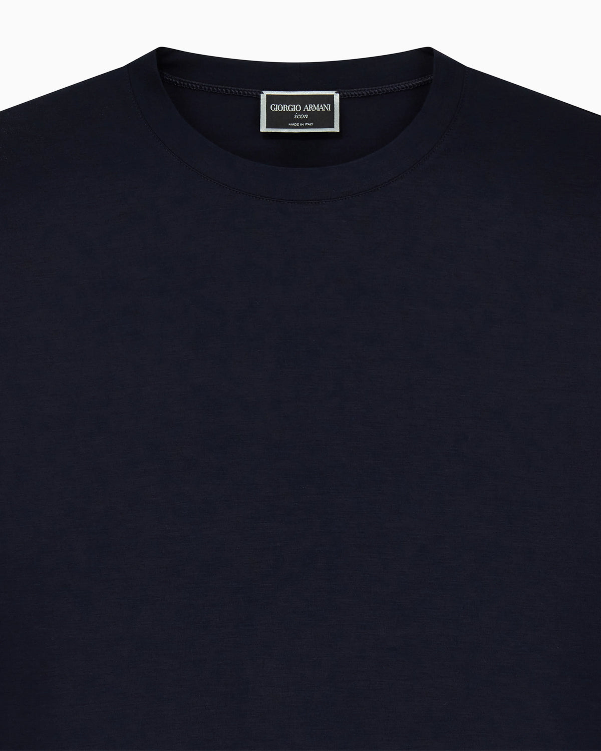 Jersey t-shirt in stretch viscose with a crew neck Icon