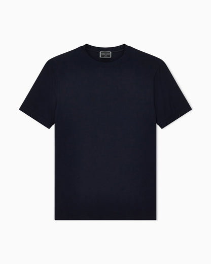 Jersey t-shirt in stretch viscose with a crew neck Icon