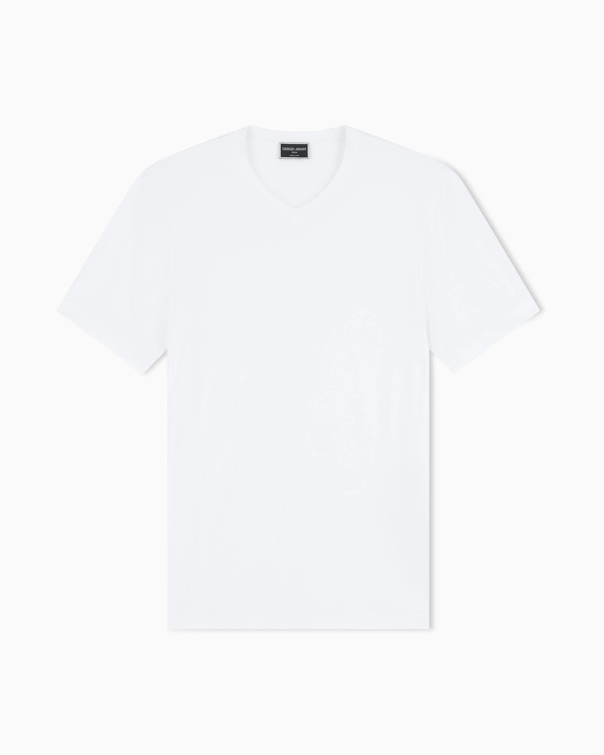 Jersey t-shirt with a V-neck in stretch viscose Icon