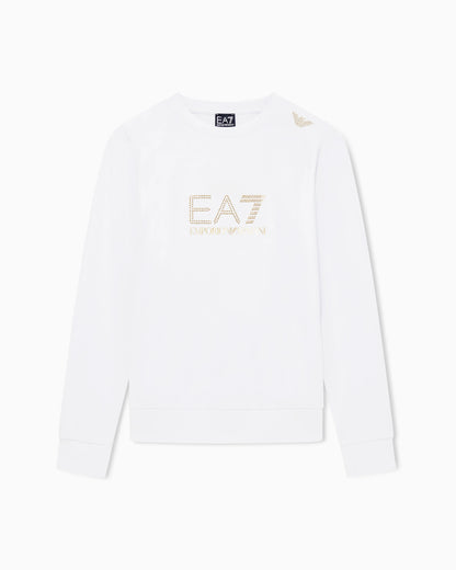 Stretch sweatshirt in a viscose blend with studs Evolution