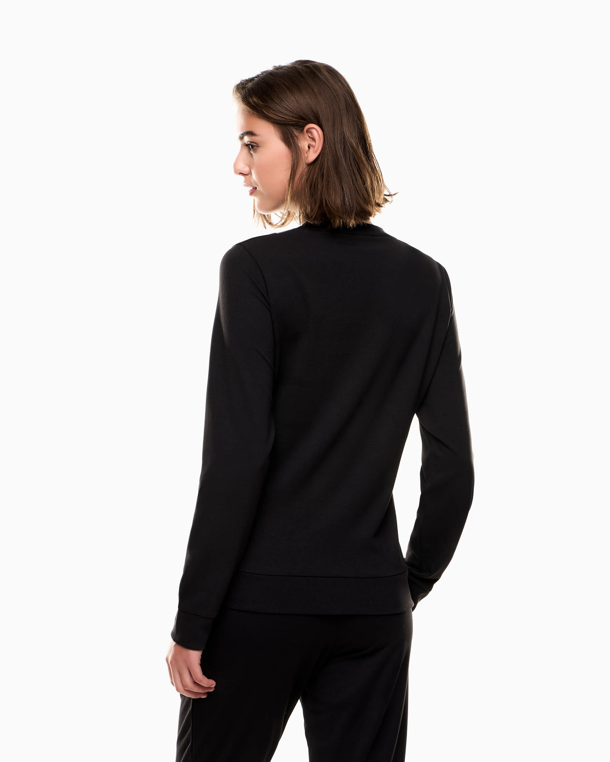Stretch sweatshirt in a viscose blend with studs Evolution