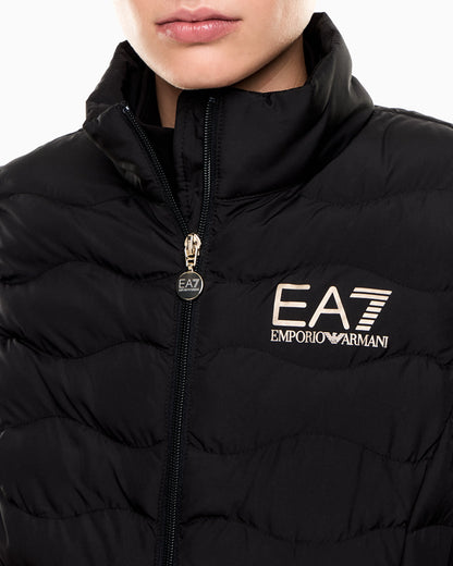 Nylon gilet with lightly padded wave quilting Core Lady