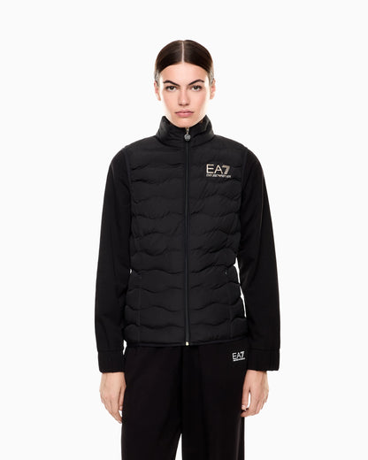 Nylon gilet with lightly padded wave quilting Core Lady