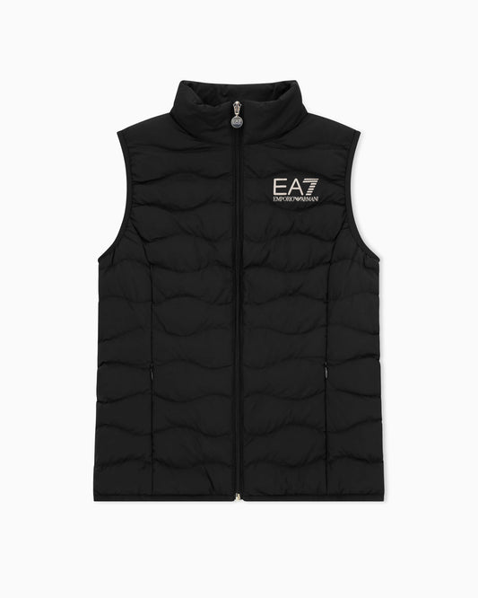 Nylon gilet with lightly padded wave quilting Core Lady