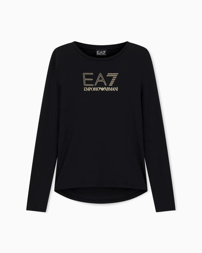 Stretch t-shirt with crew neck and long sleeves Evolution