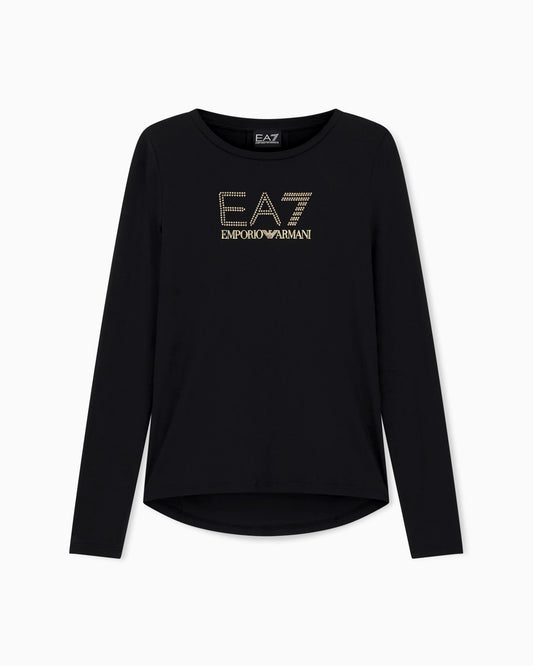 Stretch t-shirt with crew neck and long sleeves Evolution