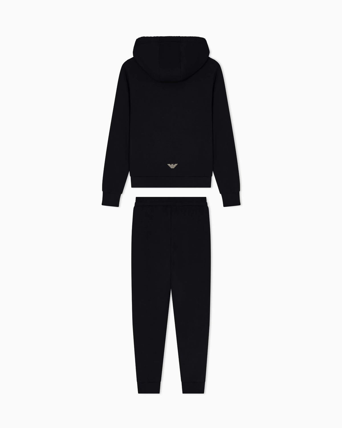 Viscose suit with a zip-up hoodie and micro-studs Tracksuit
