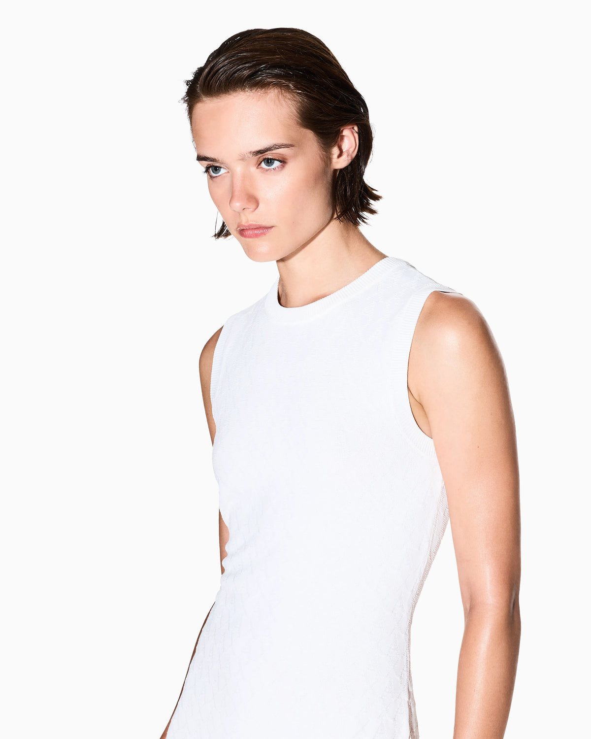 Allover sheath dress in viscose  Monogram