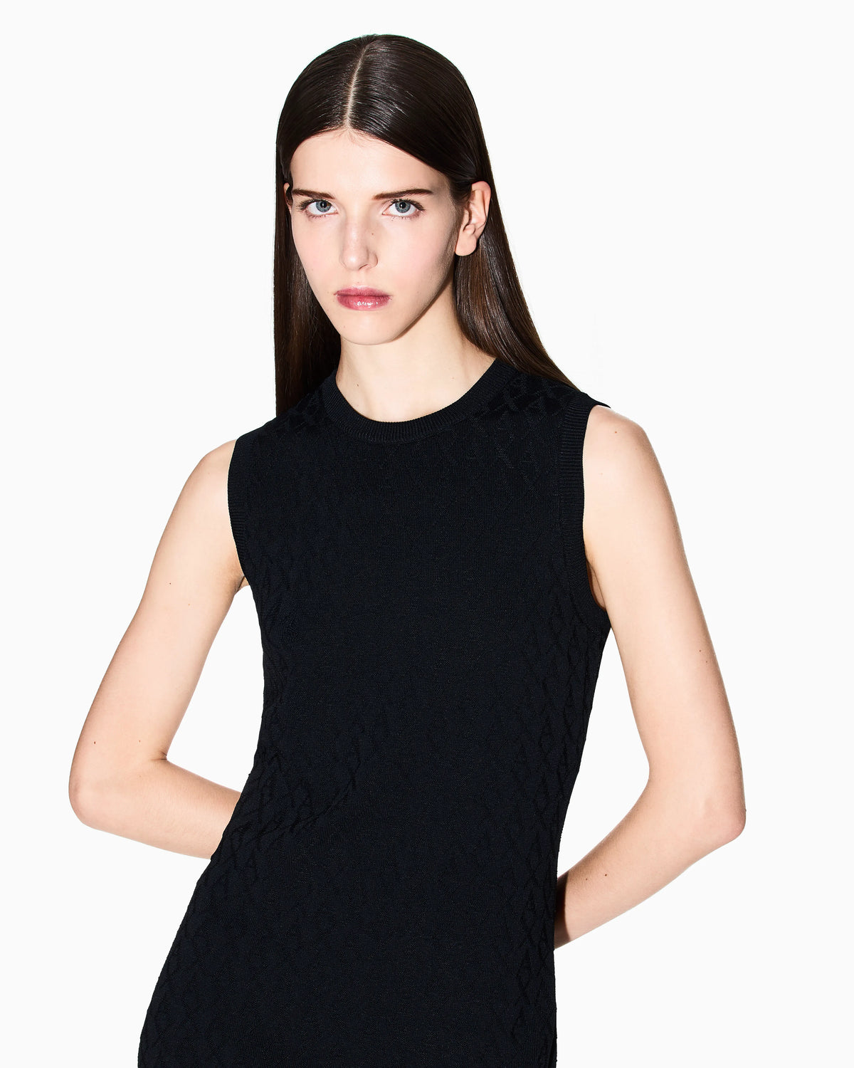 Allover sheath dress in viscose  Monogram