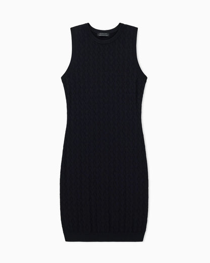 Allover sheath dress in viscose  Monogram