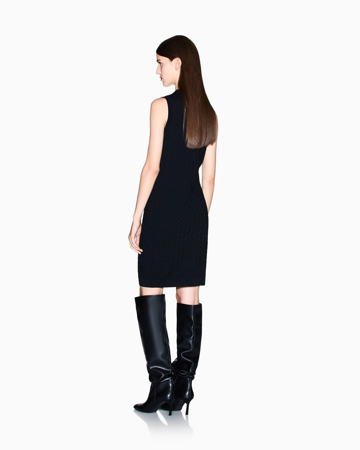 Allover sheath dress in viscose  Monogram