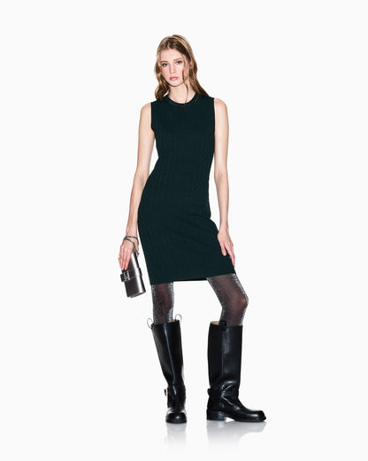 Allover sheath dress in viscose  Monogram