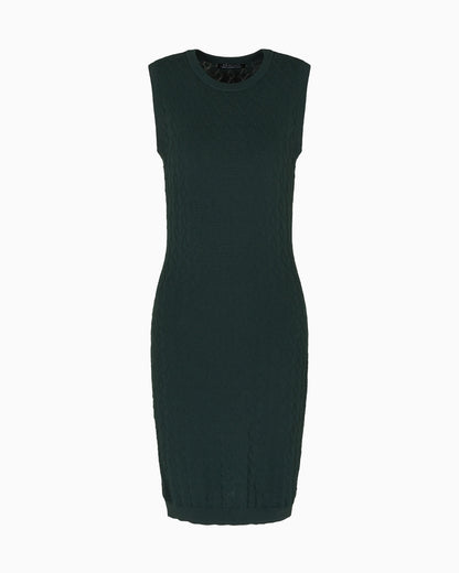 Allover sheath dress in viscose  Monogram