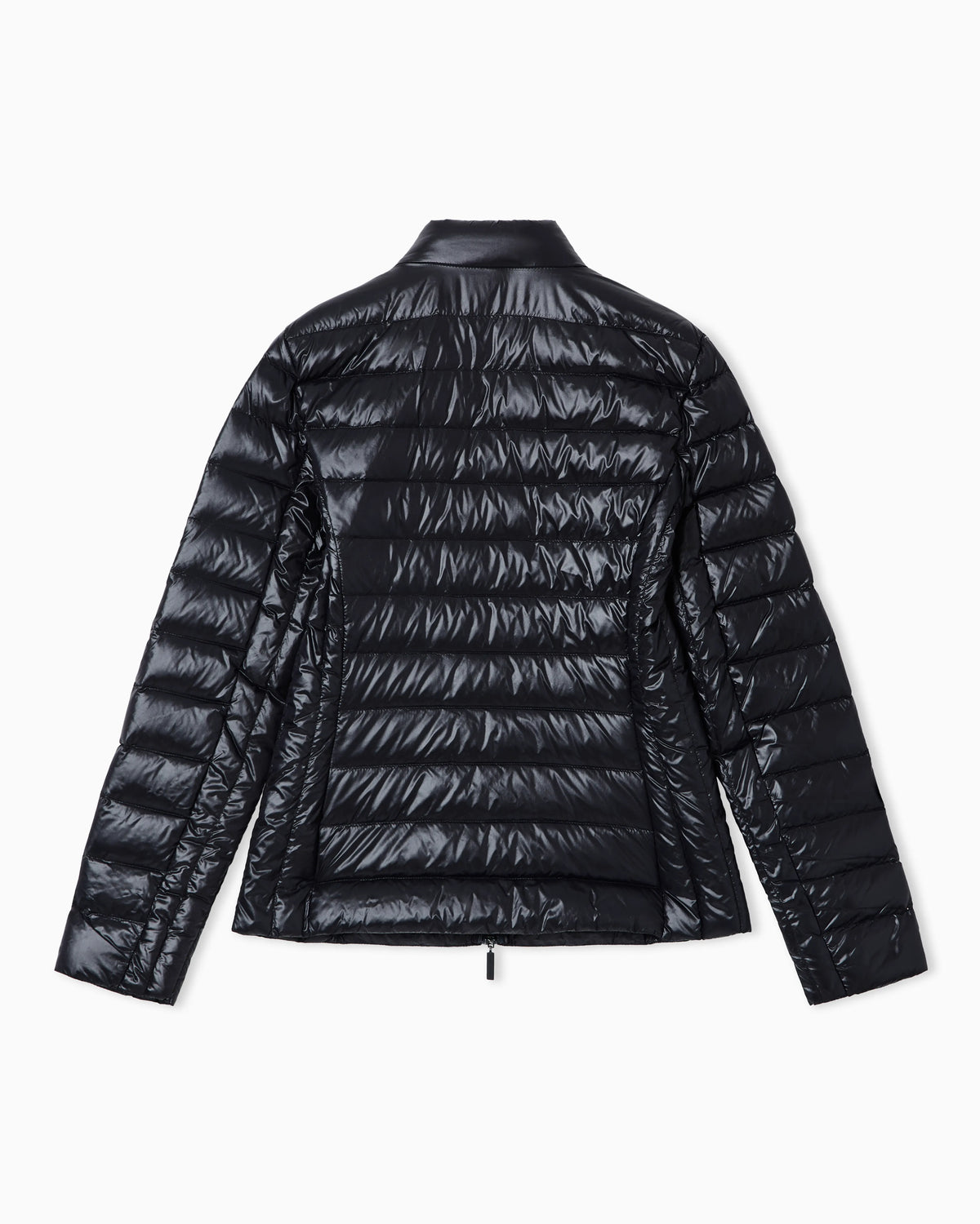 Shiny fabric down jacket
