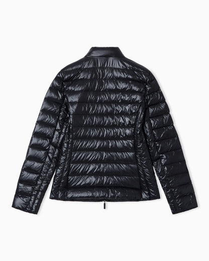 Shiny fabric down jacket