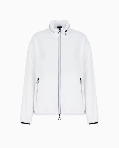 Full zip jacket with removable hood