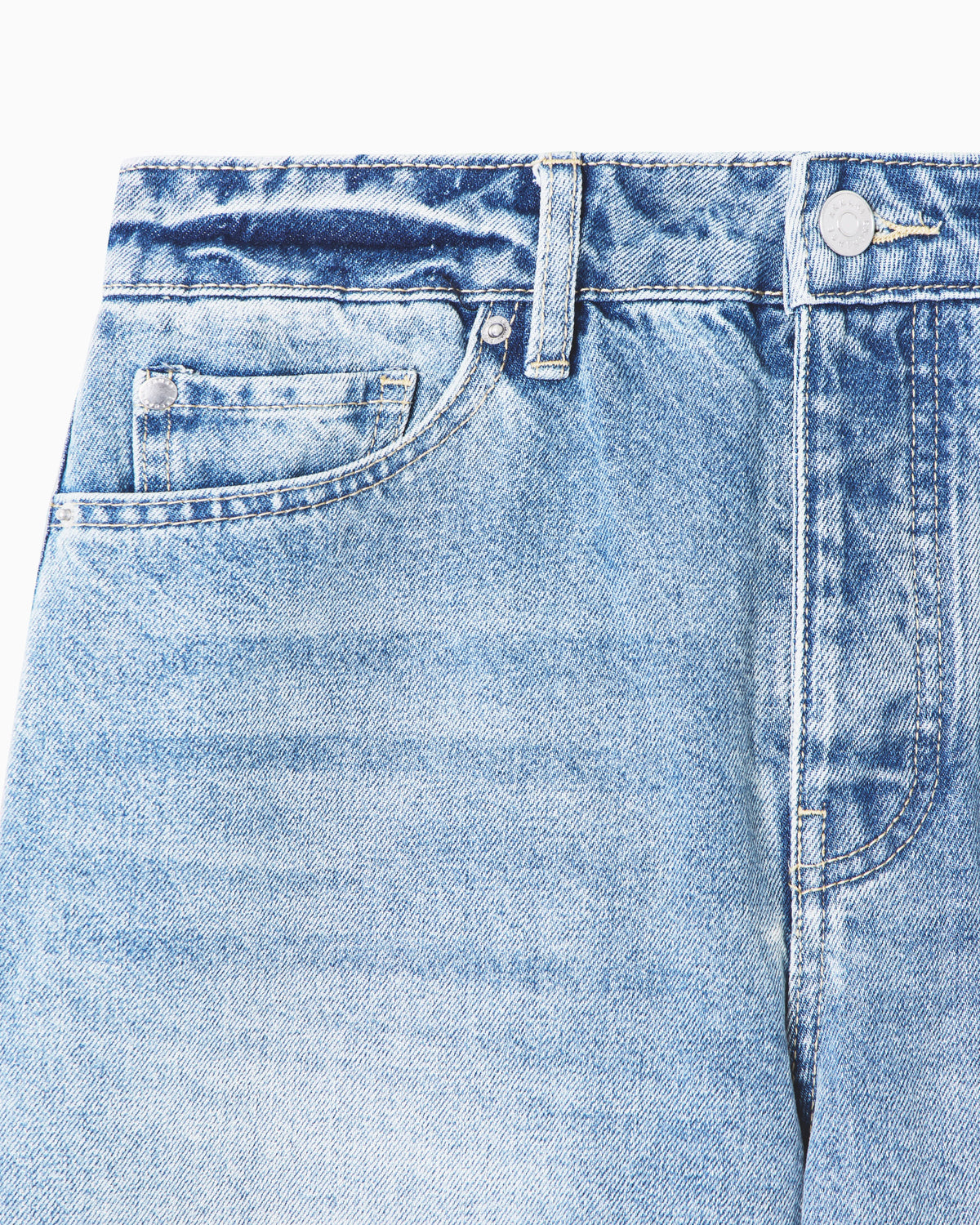 Carrot fit jeans in rigid denim with five pockets Icon
