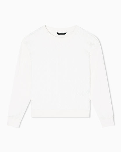 Cotton sweatshirt with crew neck  Monogram