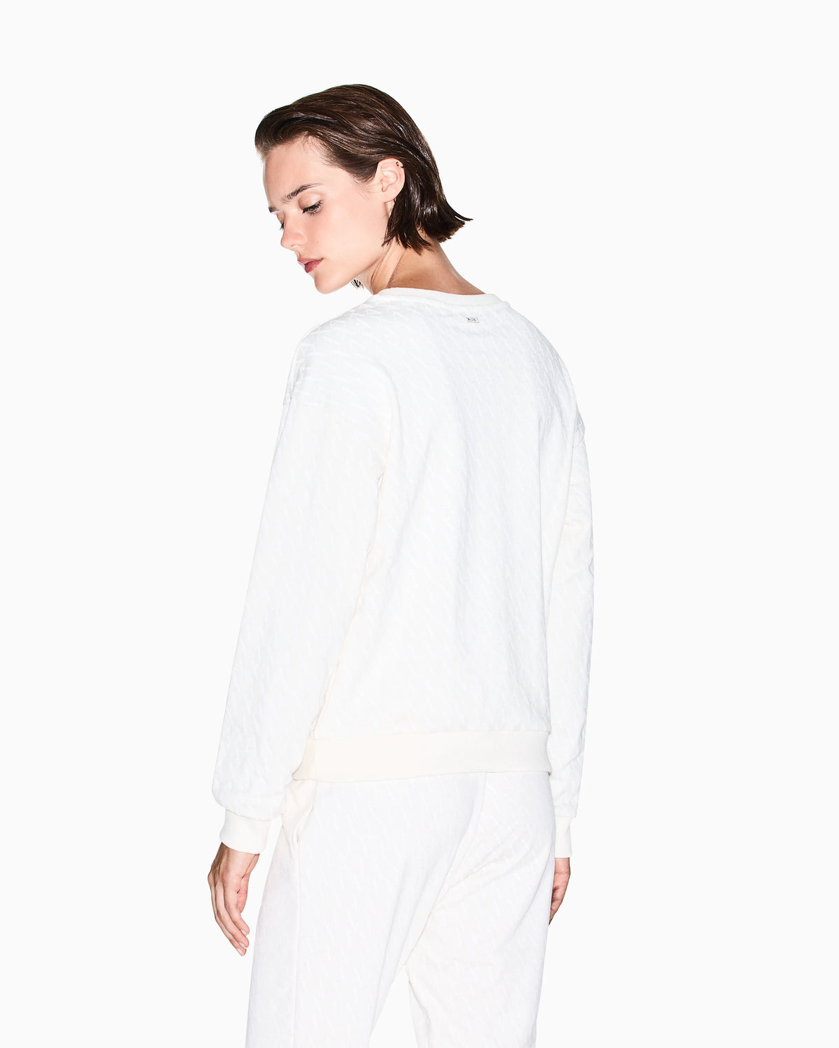 Cotton sweatshirt with crew neck  Monogram