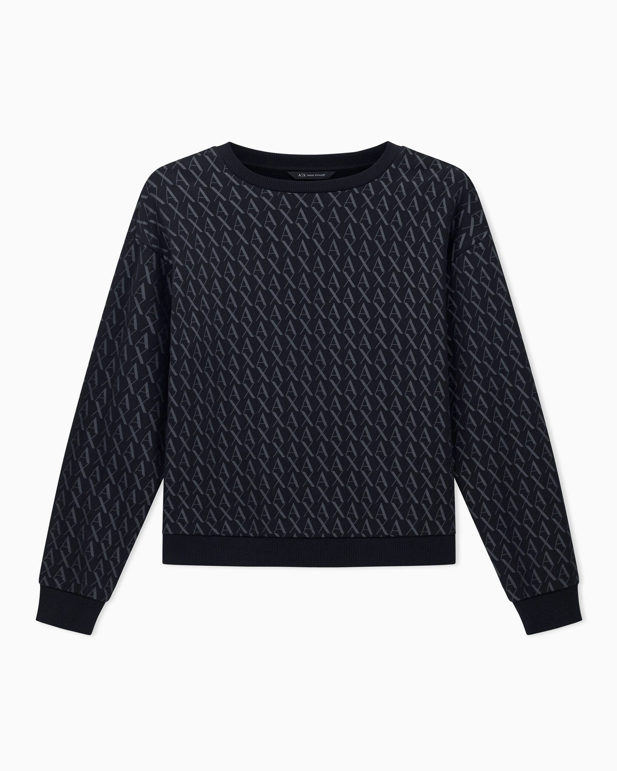 Cotton sweatshirt with crew neck  Monogram