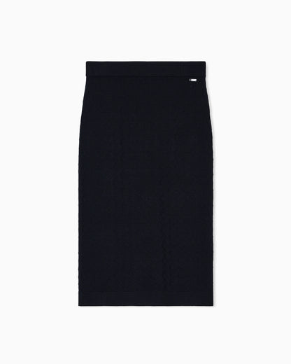 Jacquard knit midi skirt from  Monogram