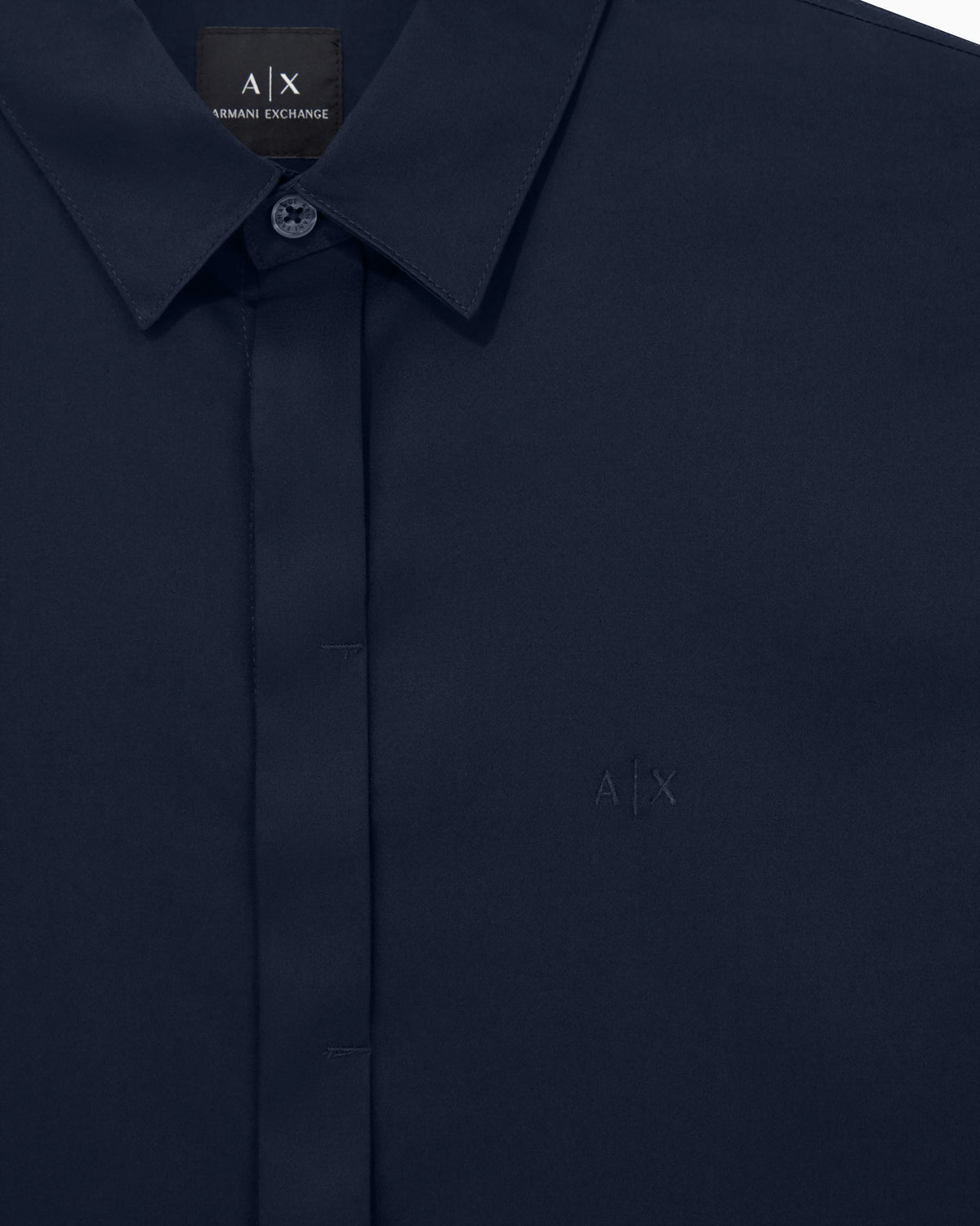 Slim-fit dress shirt in stretch cotton satin Essential