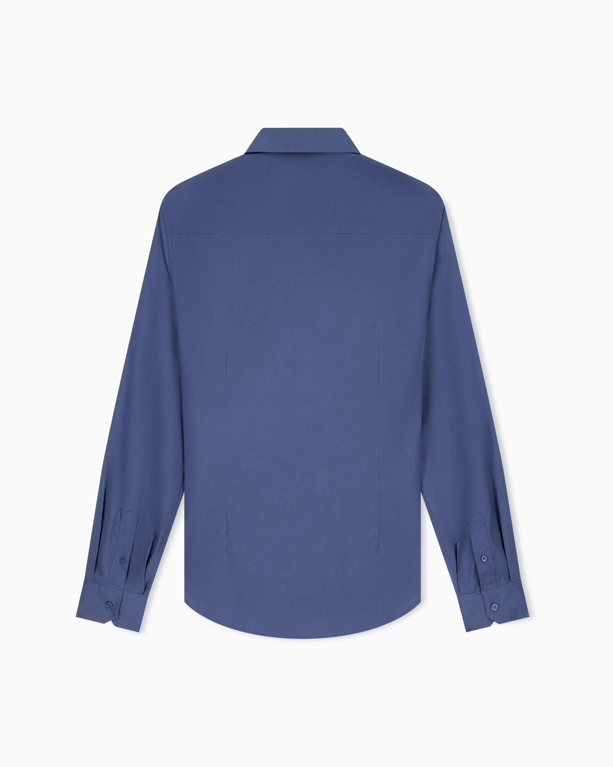 Slim-fit dress shirt in stretch cotton satin Essential