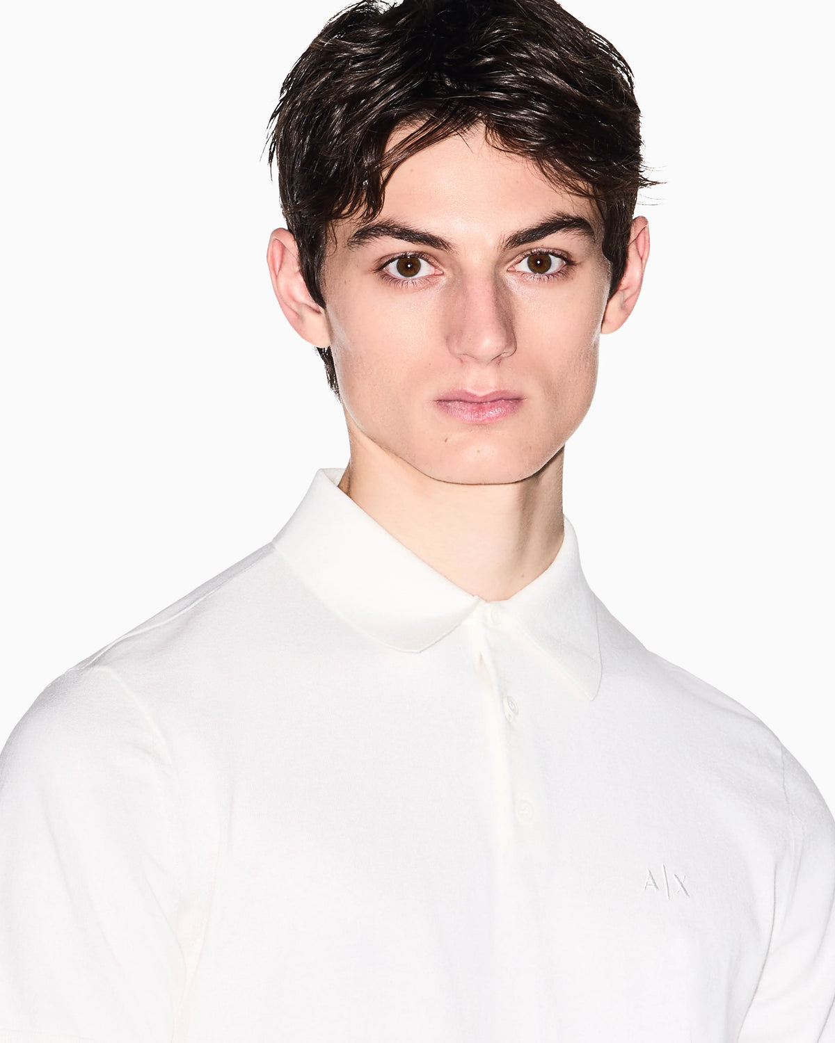 Regular fit cotton polo shirt with a logo Essential