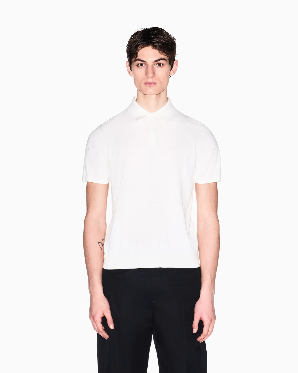 Regular fit cotton polo shirt with a logo Essential