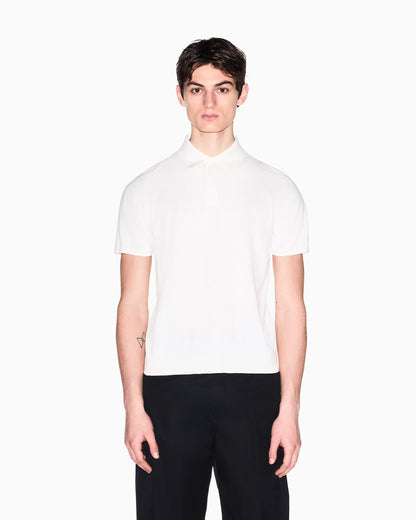 Regular fit cotton polo shirt with a logo Essential