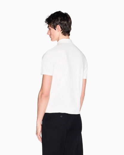 Regular fit cotton polo shirt with a logo Essential