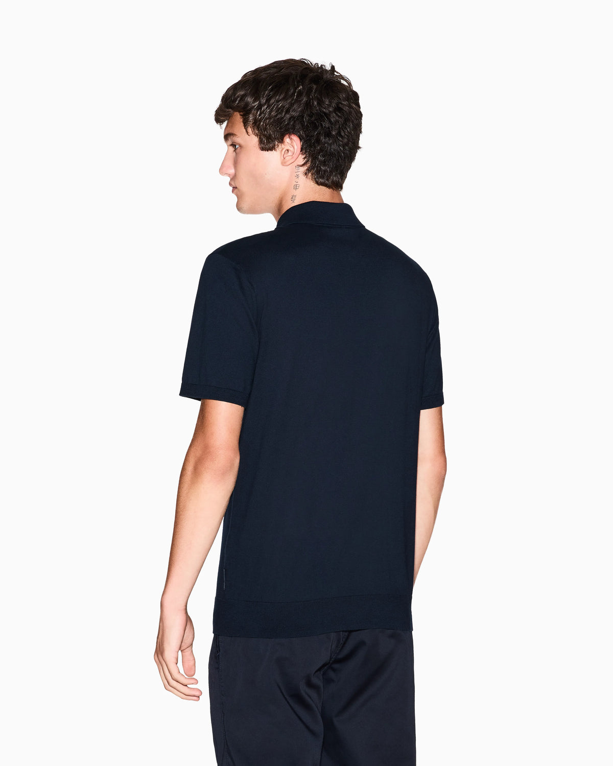 Regular fit cotton polo shirt with a logo Essential
