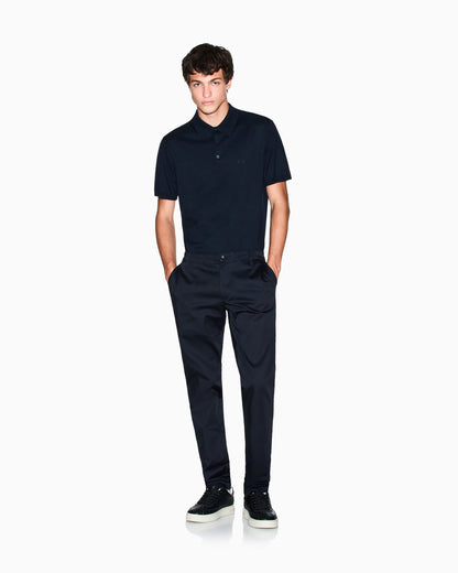 Regular fit cotton polo shirt with a logo Essential