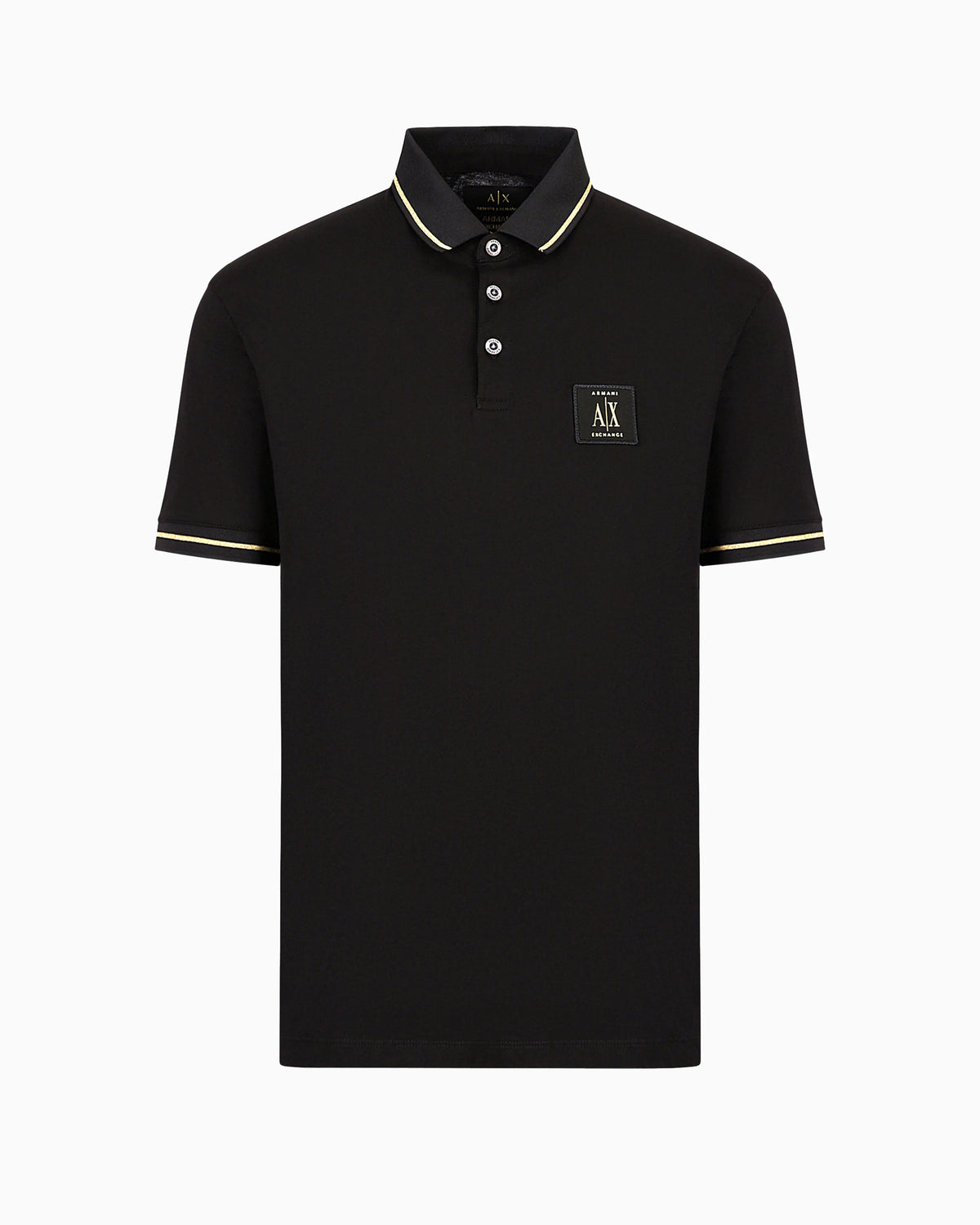 Regular fit cotton jersey polo shirt