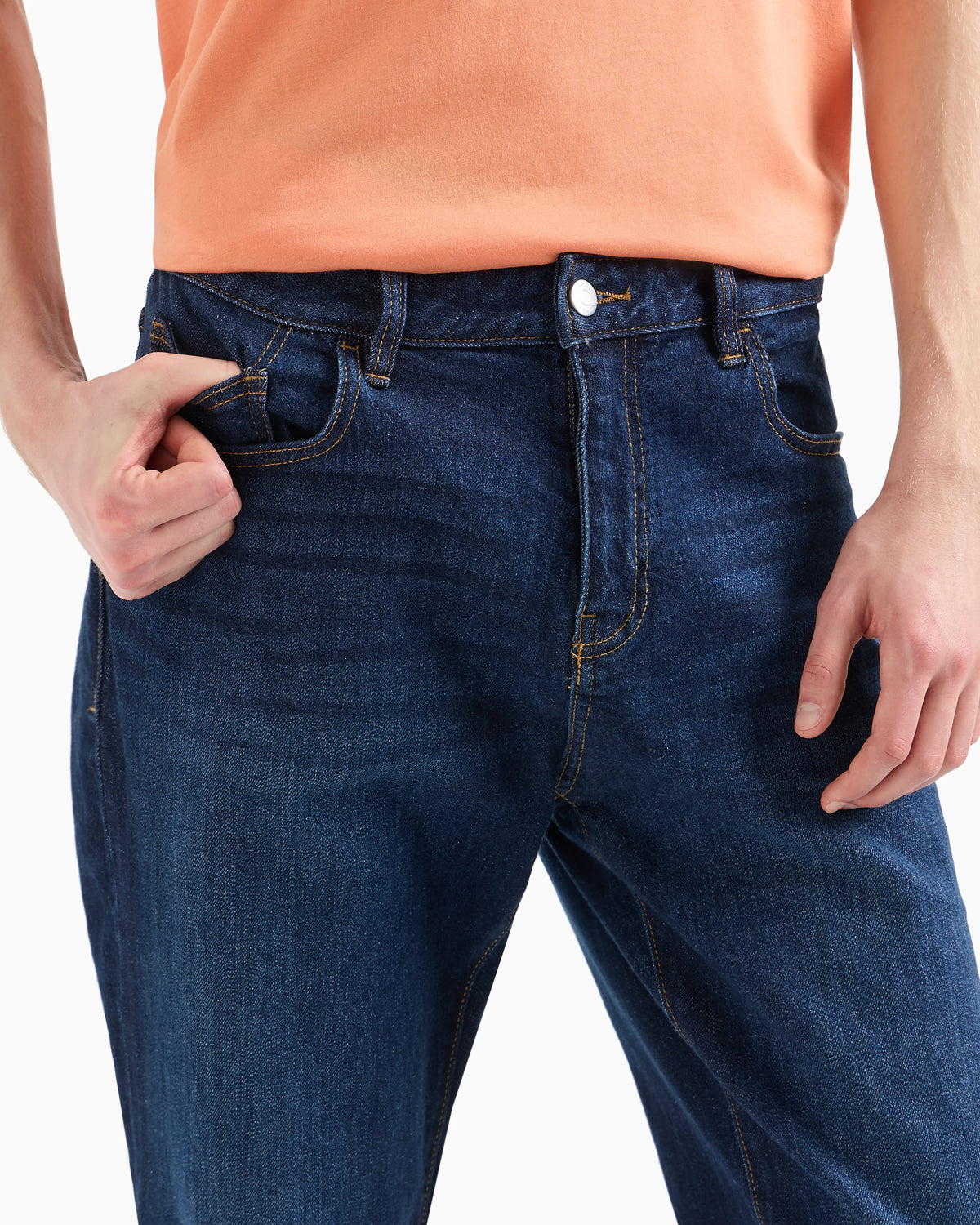 J13 slim fit jeans in indigo denim
