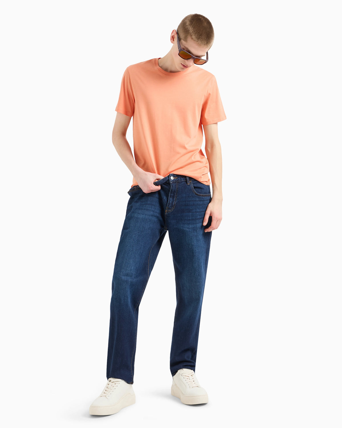 J13 slim fit jeans in indigo denim