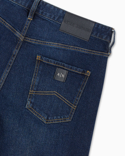 J16 boyfriend fit cropped jeans in washed denim