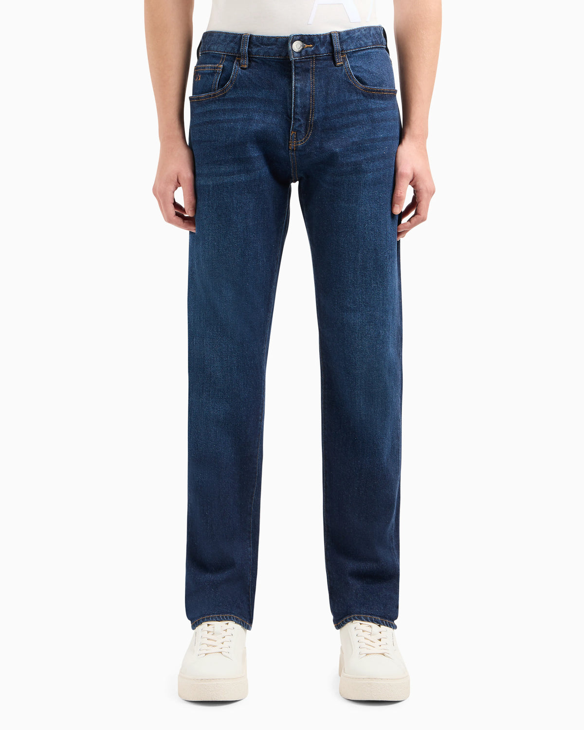 J16 boyfriend fit cropped jeans in washed denim