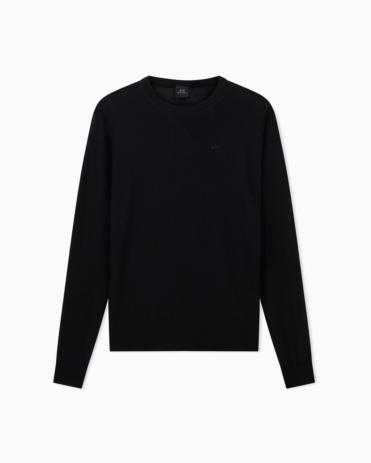 Crewneck sweater in lightweight merino wool