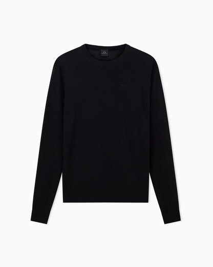 Crewneck sweater in lightweight merino wool