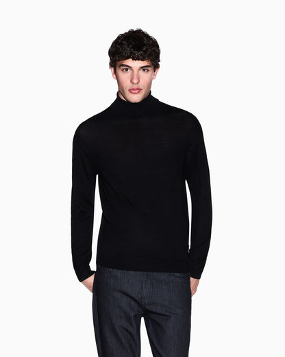 Turtleneck sweater in merino wool